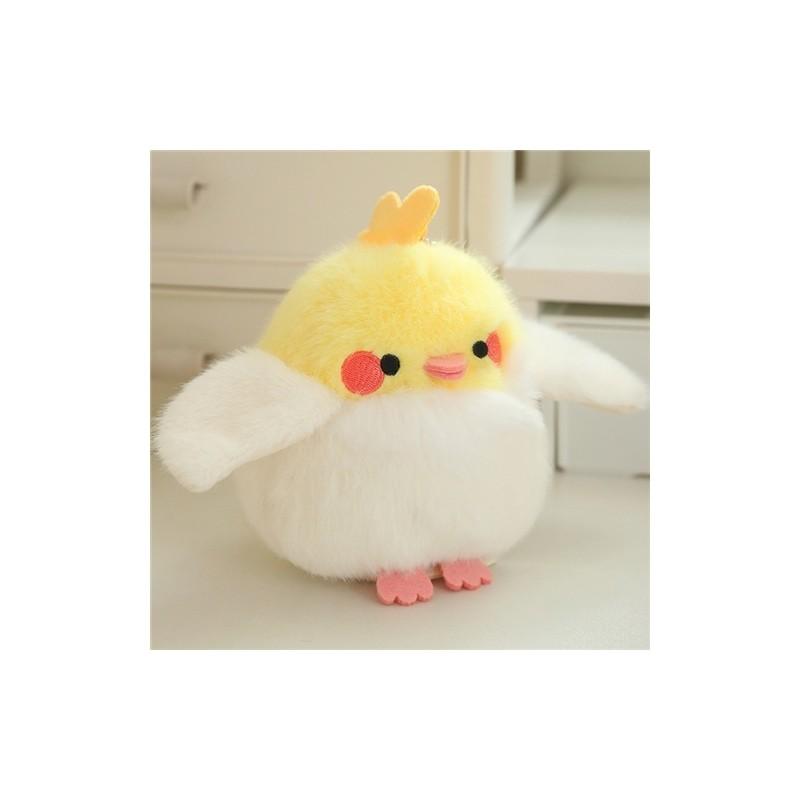 Cute Parrot Sparrow Pigeon Kingfisher Bird Animal Magnetic Plush Doll Pendant For Collectors Display Home Decor