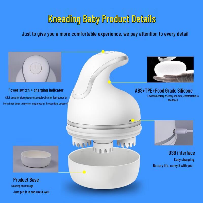 Electric Waterproof Scalp Massager CN plug (adapter included)