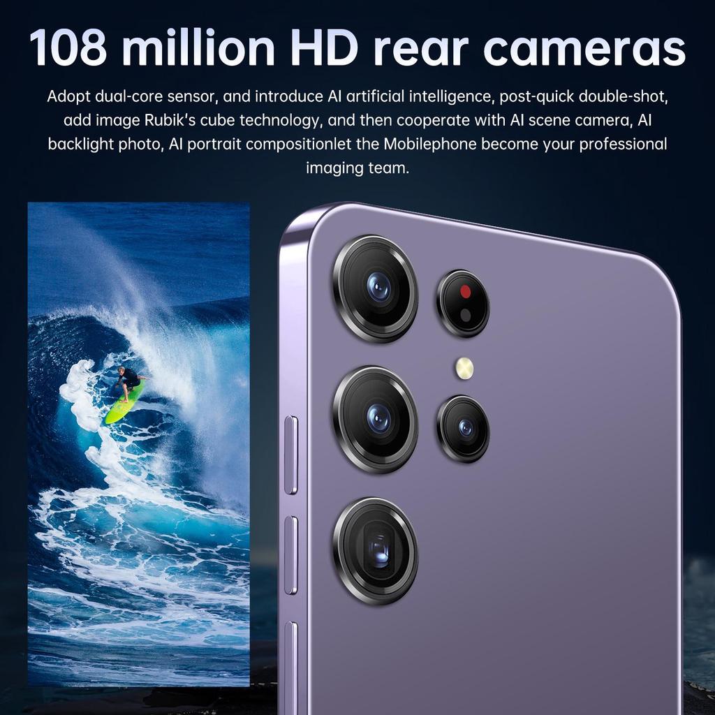 S25 Ultra Smartphone - 7.3-Inch HD Screen, Android, 2GB+16GB