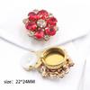 2 Pieces of 22 * 24MM Water Drop Glass Shirt Cufflinks, Front Shirt Collar Button DIY Multifunctional Decoration