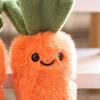 Uroczy Pluszowy Breloczek Marchewka Warzywo, Mała Pluszowa Zawieszka do Torebki Plecaka Portmonetki, Kawaii Breloczek do Kluczy, Prezent dla Dziewczynek Kobiet