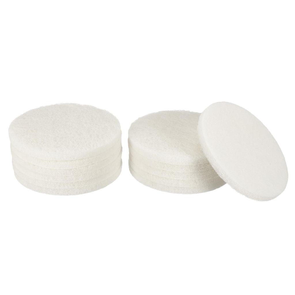 Uxcell 12pcs Scrubber Scrubbing Pads 450 Grit Drill Power Brush Hook and Loop Surface Conditioning Discs Drill Scuffing Discs Scrub Pads for Home