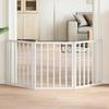 Vidaxl Foldable Pet Safety Gate, 3 Panels, White, 150Cm