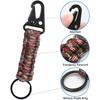 1/3 stuks Paracord Sleutelhanger Outdoor Kamperen Wandelen Gevlochten Touw Clip Karabiner Bergbeklimmen Buiten Gadgets Kit Houder