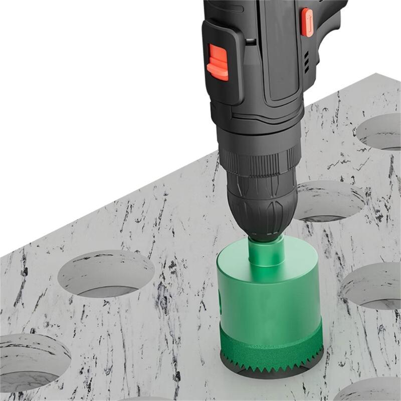 Multipurpose Tile Drill Bit Serrated Edges Serrated Dry Drilling Hole Opener Effortlessly Drilling into Ceramic Glass