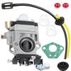 15mm Carburetor W/Gasket For 2-stroke Engine For 50cc 52cc 49cc 47cc 43cc 33cc Lawn Mower Engines Brush Cutter Grass Trimmer