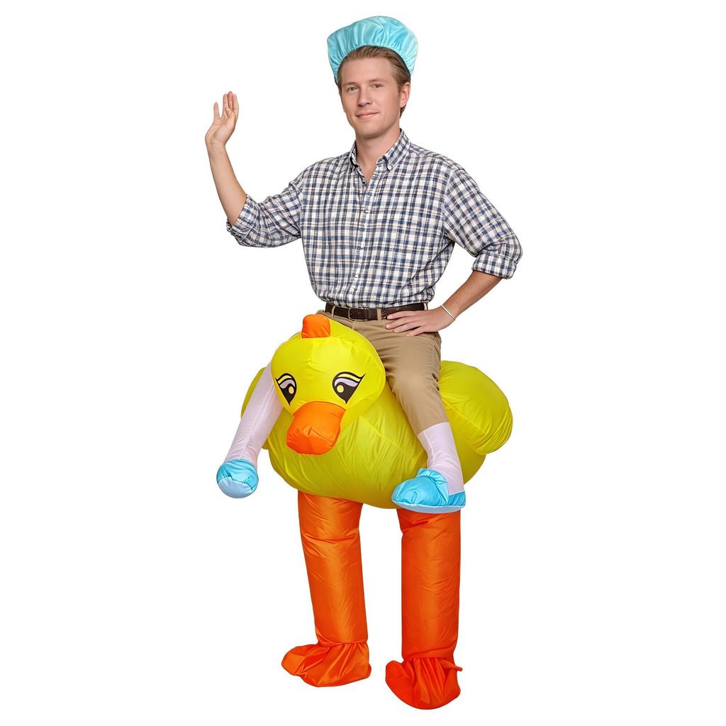 Aufblasbares Dinosaurier-Fahrradkostüm – Lustige Requisite für Partys & Cosplay