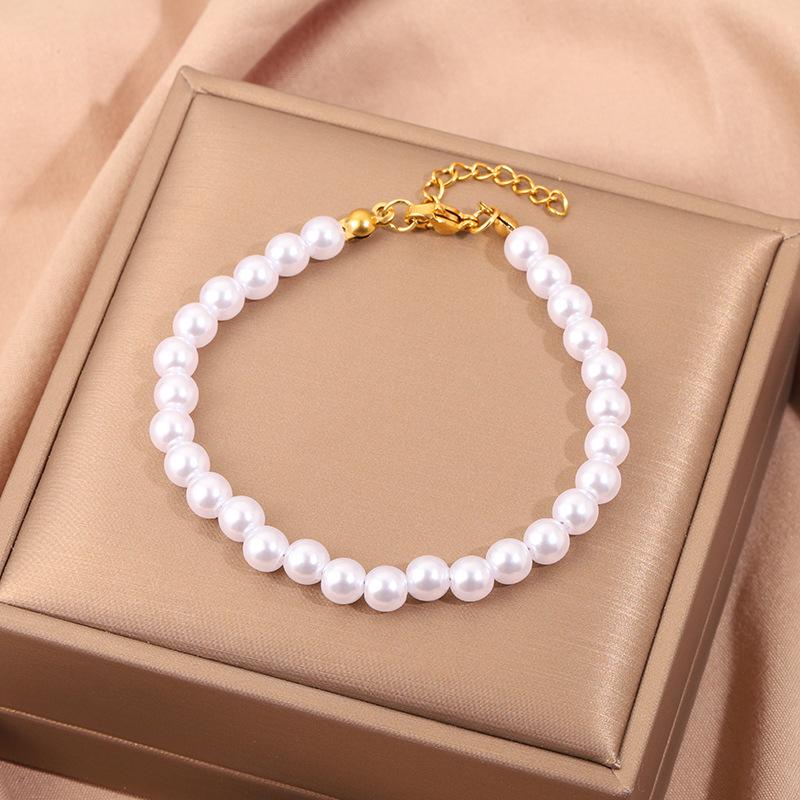 Korean Fashion Titanium Steel Diamond Inlaid Women's Luxury Bracelet