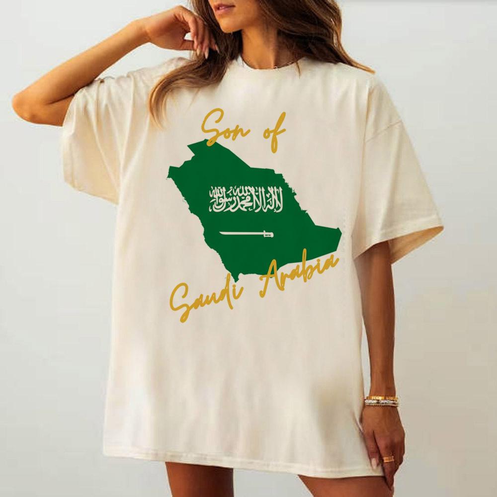 Saudi National Day T Shirt Teen Pastel Graphic Grunge Pop Culture Shirt Grunge Breathable Gothic Y2k Comfortable Pop Culture