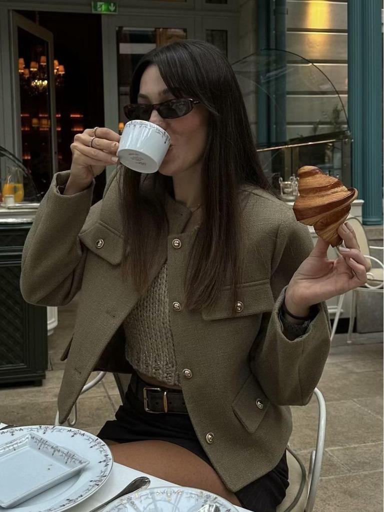 Women's European & American Fashion Casual Single-Breasted Jacket Coat, Autumn/Winter 2025, Style B88646