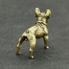 Copper Desk Ornaments Bulldog Miniatures Figurines Handmade Retro Brass Animal Pet Dog Statue Home Decorations Accessories Craft