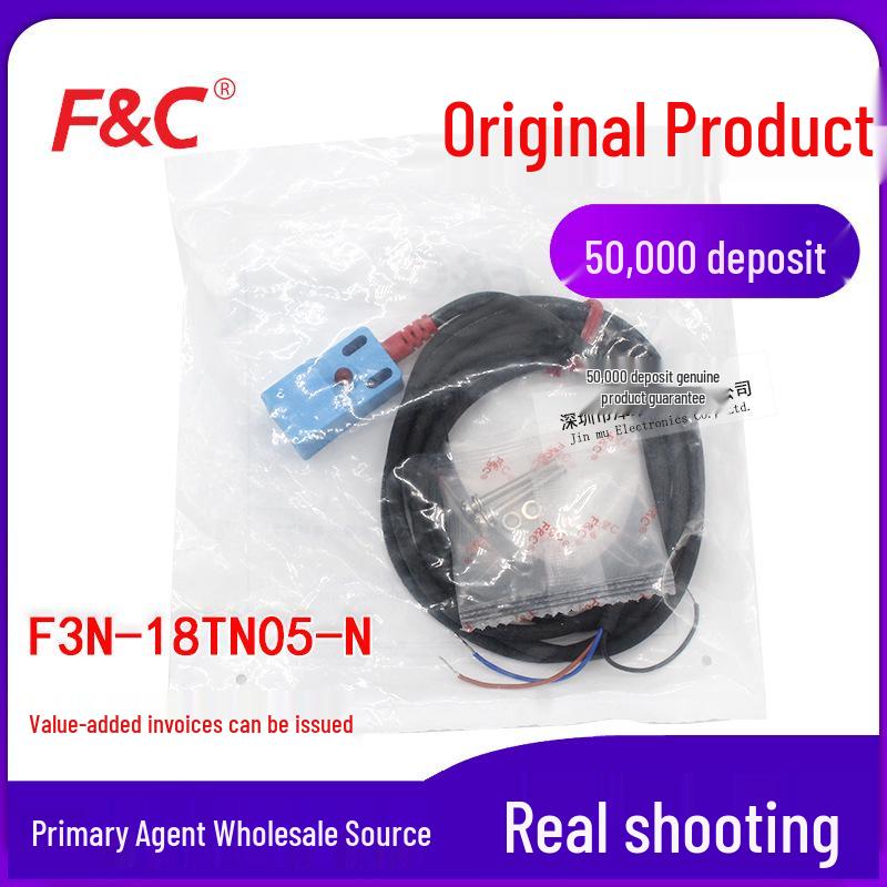 JiaZhun F3N-18TN05-N R2M Square Proximity Sensor, DC 3-Wire 18mm Proximity Sensor