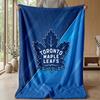 Coperta in Flanella Pile Toronto Maple Leafs Coperta Calda e Accogliente per Divano Letto Viaggio Uso in Tutte le Stagioni