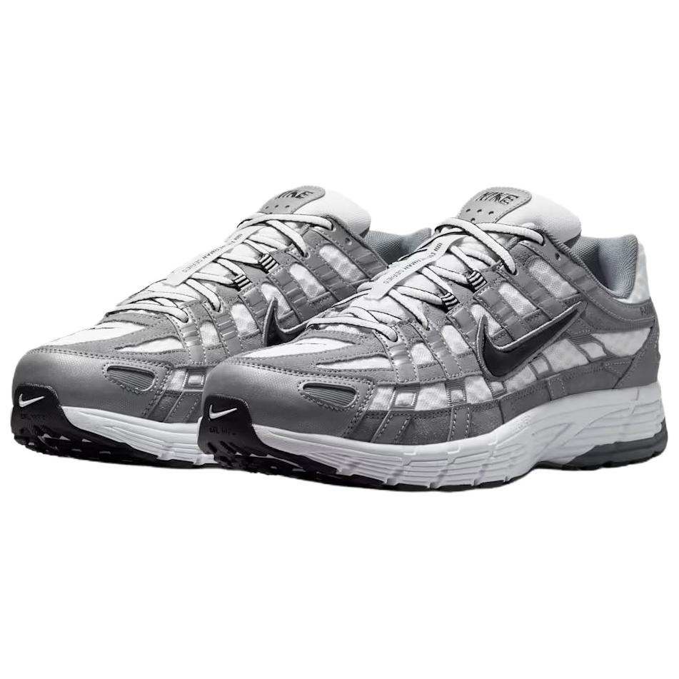 Nike Baskets Unisexe P-6000 Blanc Métallisé Gris Froid Noir IR2004-100