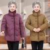 Daunen-Baumwolljacke für Frauen mittleren Alters und ältere Frauen - Winter chinesischer Stil mit Stehkragen und dickem Nerzfell für Wärme