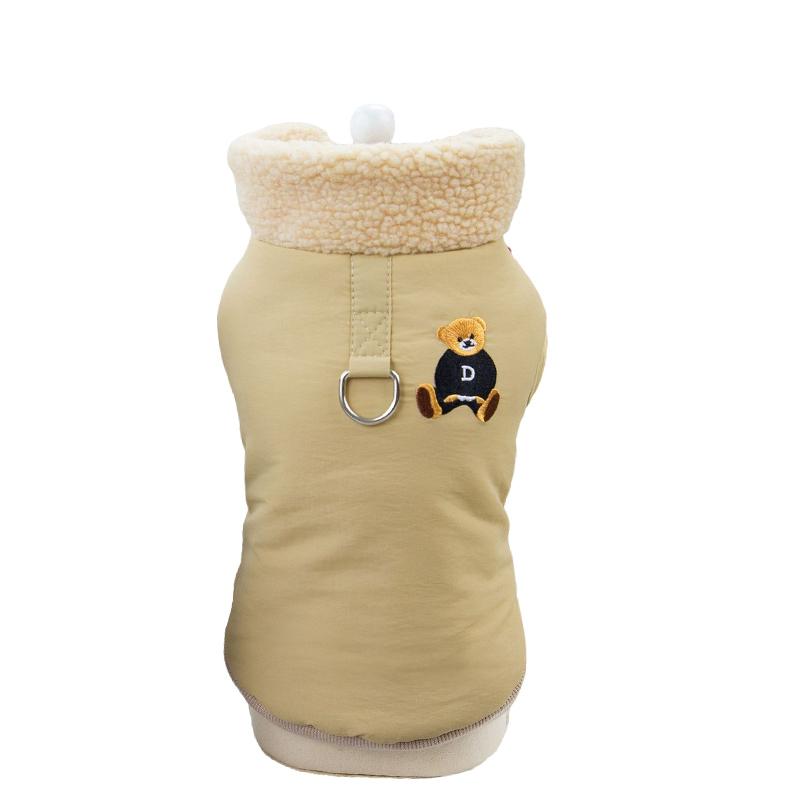 Warm Fleece Dog Jacket Thicken Winter Pet Clothes for Maltese French Bulldog Coat Small Medium Dogs Cat Puppy Chihuahua Clothing