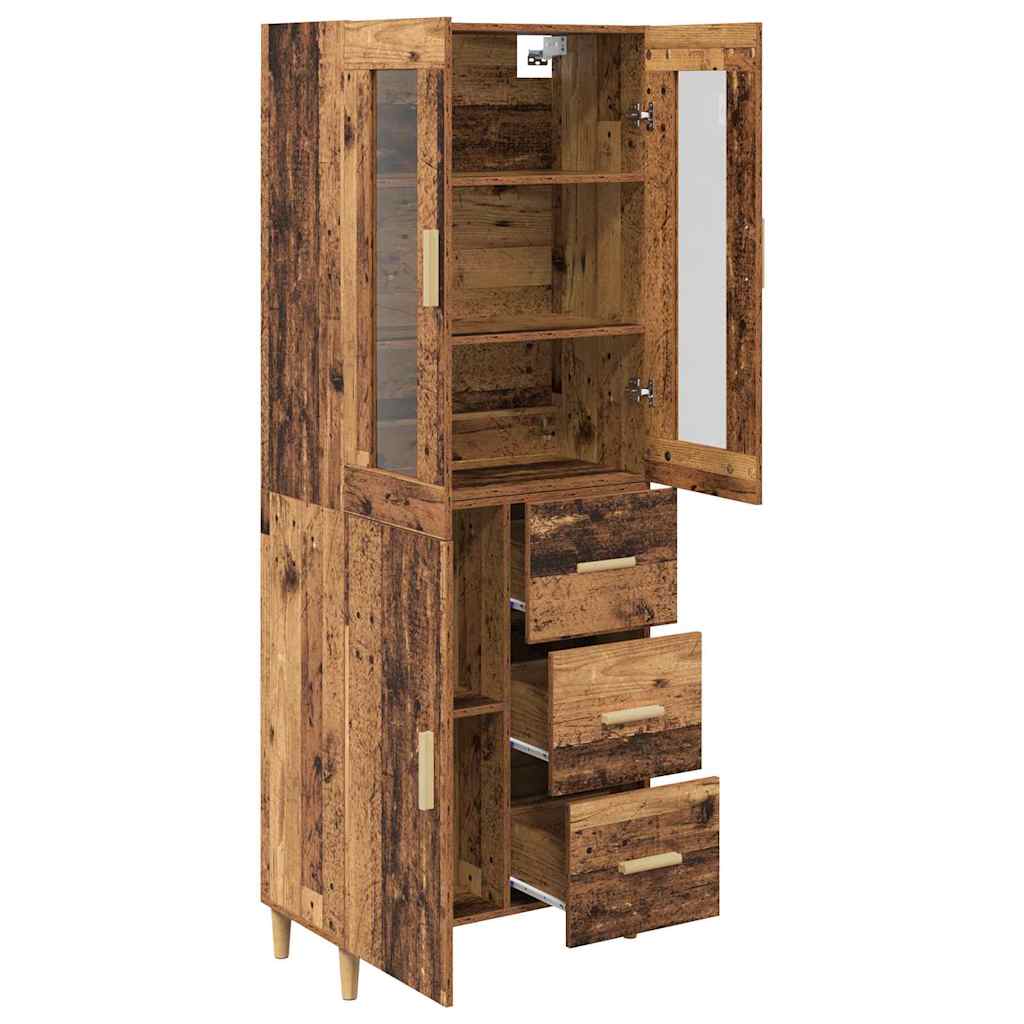 Highboard Reclaimed Wood 69.5 x 34 x 180 cm Particle Board