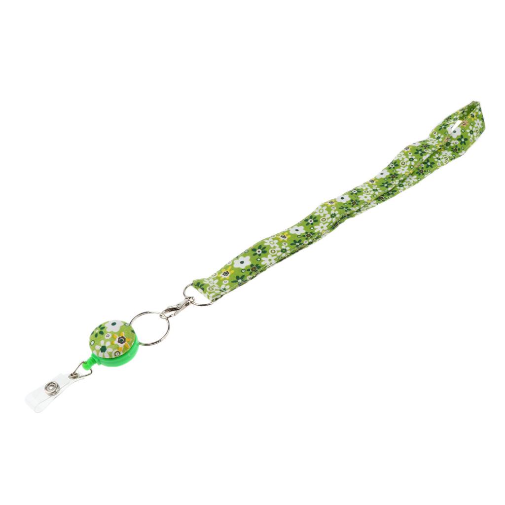 Cloth Material Card Holder Lanyard Badge Holder Neck Strap with Metal Lobster Hook for Factory Worker