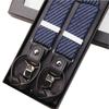 3.5Cm Men'S Adult Strap Men'S Trousers Suspender Suit Shirt Strap Clip Suspender Strap Fat Elastic Non-Slip