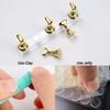 1Set  Magnetic Nail Stand for Press On Nails Display Fake Nail Nail Tips Practice Holder with Reusable Putty Nail Beginner Diy