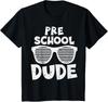T-shirt Enfant Préscolaire Dude Retour au Premier Jour de l'École Maternelle Garçons Enfant T-shirt Unisexe