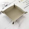 Elegante faltbare Aufbewahrungsschalen, rutschfestes Kunstleder, kratzfester Bronzing-Organizer für den Schreibtisch