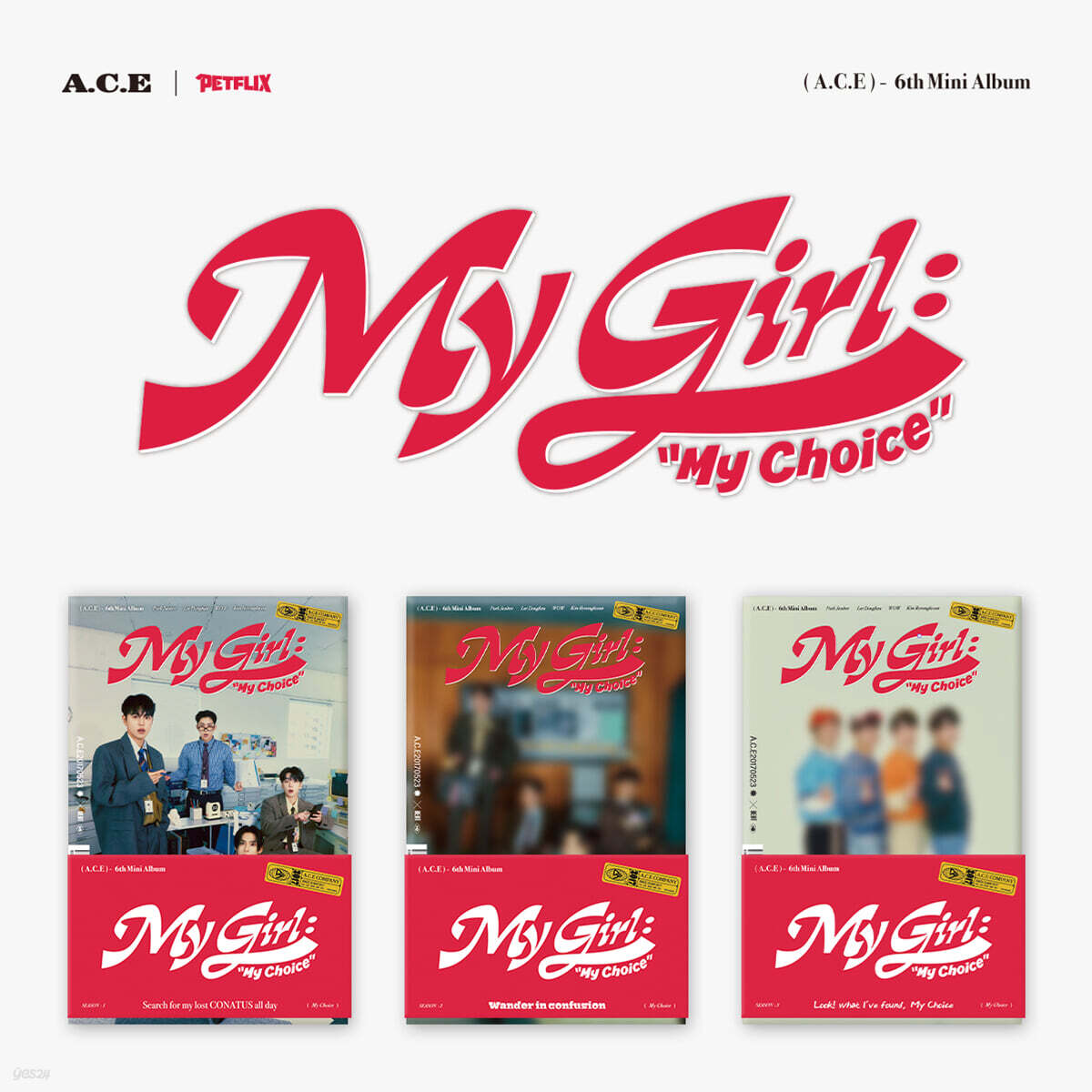 

A.C.E - 6th Mini Album: My Girl: “My Choice” [POCA ALBUM ver.] [1 out of 3 randomly sent]