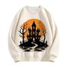 Women's Retro Oil Painting Pumpkin Sunflower Pullover Sweatshirt Fall Winter