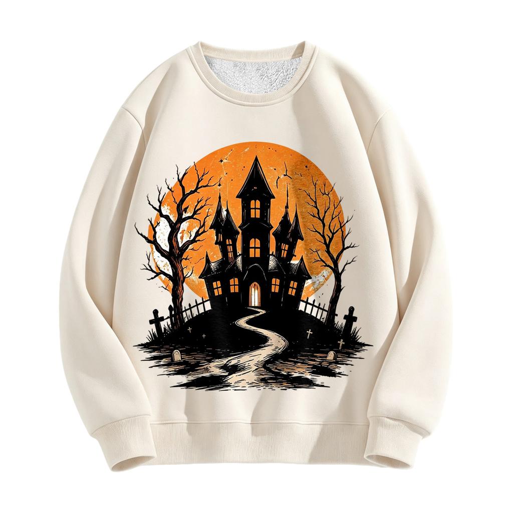 Women's Retro Oil Painting Pumpkin Sunflower Pullover Sweatshirt Fall Winter