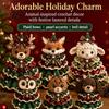 Handmade Birthday Gift Ideas Animal Xmas Tree Crochet Kit, Christmas DIY Cute Ornaments Highland Cow Forest Craft Kit for Beginners, Holiday