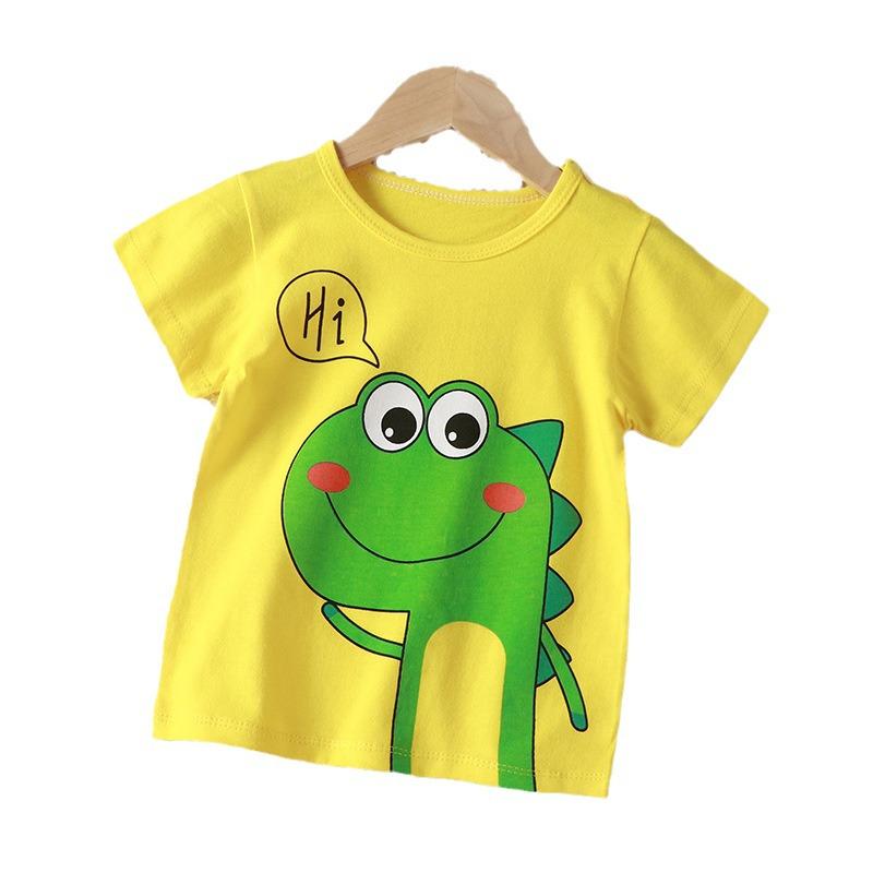Summer Kids' Pure Cotton Short Sleeve T-shirt for Boys & Girls