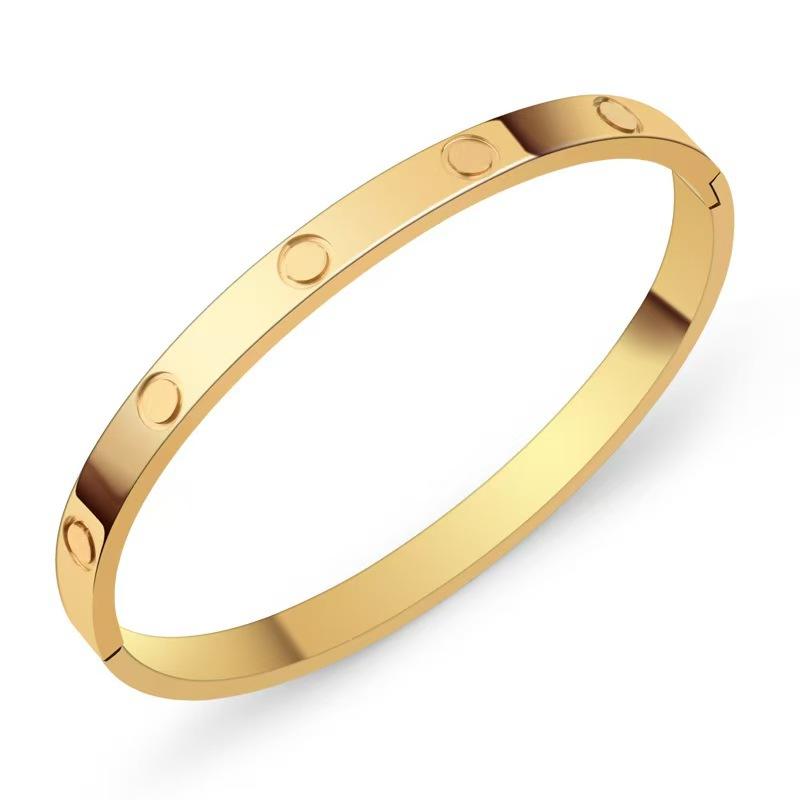 European and American New Style Kajia Titanium Steel Bracelet Buckle Nail Jewelry One Size(18CM~21CM)