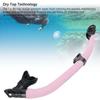 Dual Function Wet Full Dry Diving Snorkel with Bite Valve for Freediving Snorkeling Universal Diving Gear Easy Breath Pink