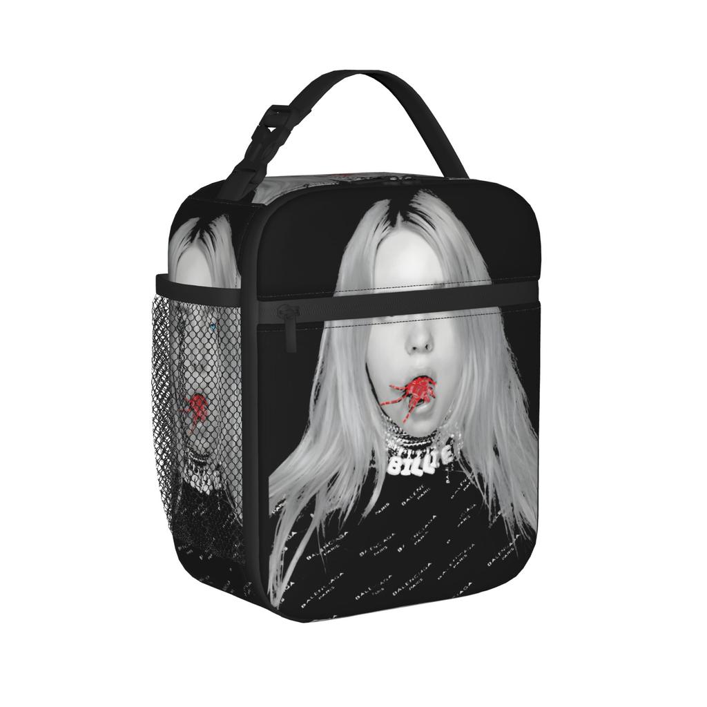 Billies Pop Singer Thermal Insulated Lunch Bags for Travel Portable Bento Box Cooler Thermal Lunch Box