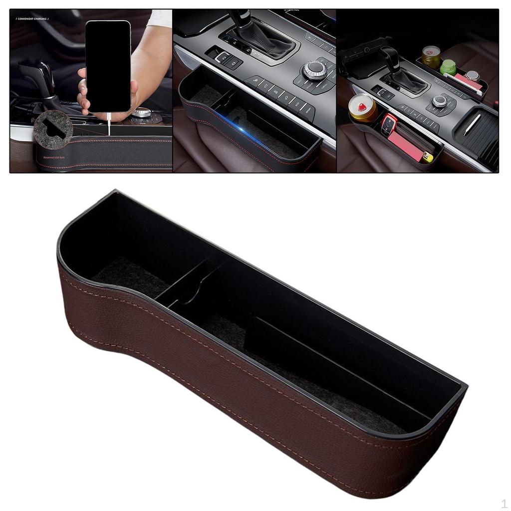 Car Seat Gap Filler Organizer, Plug in Holder Front Organizer for Keys