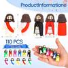 110Pcs Mini Jesus Figurines In Bulk Little Jesus Figures Religious Toys Little Figures To Hide and Seek Sunday School Religious