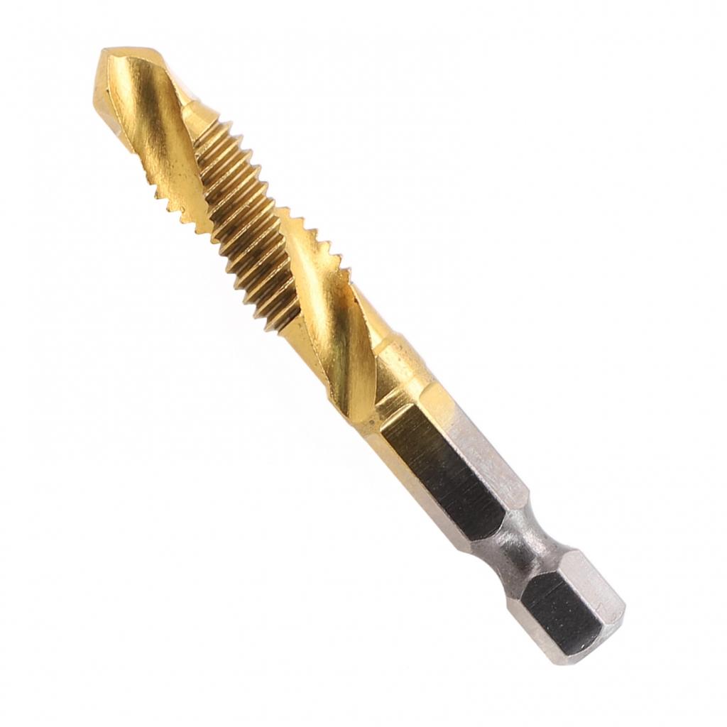1 stücke Hex Schaft Metric Tap Gold HSS 4341 Loch Tippen Anfasen In