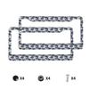 Interesting Dinosaur Pattern Print Car License Plate Frame 2 Pack License Plate Holder with 2 Holes Car Tag Frame for Women Men