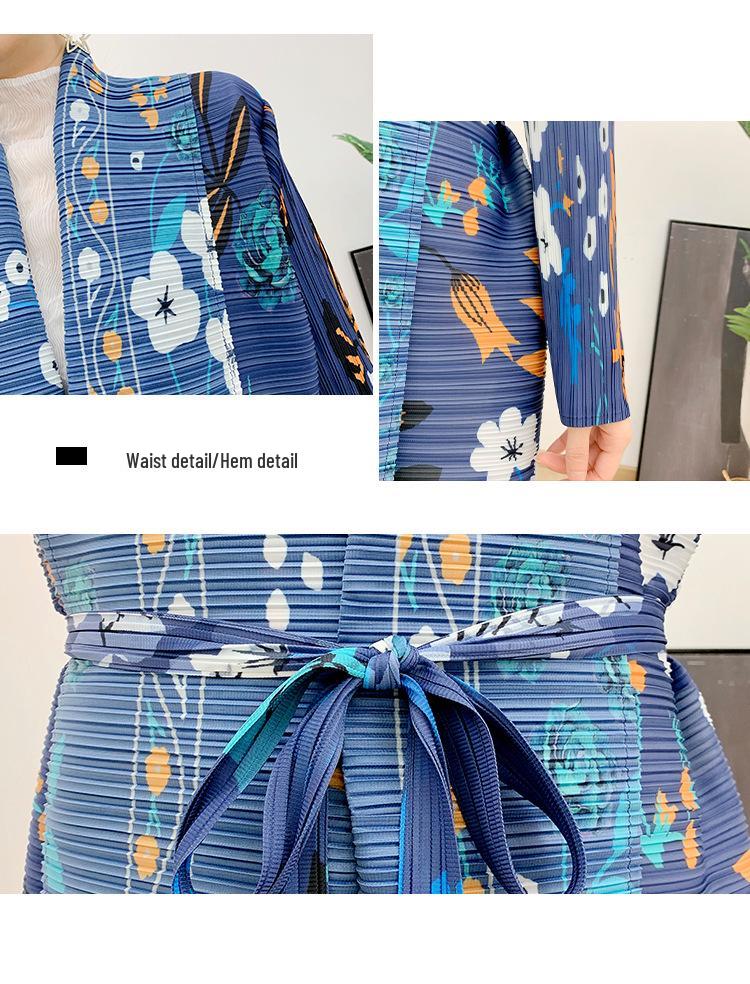 Women's Arab Dubai Hooded Robe with Scarf Collar Print for Middle East and Turkey Festivals
