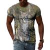 Sommer Mode Persönlichkeit Lynx Grafik T Shirts Männer Hip Hop Street Style Spaß Tees Trend Casual Gedruckt Oansatz Kurzarm tops