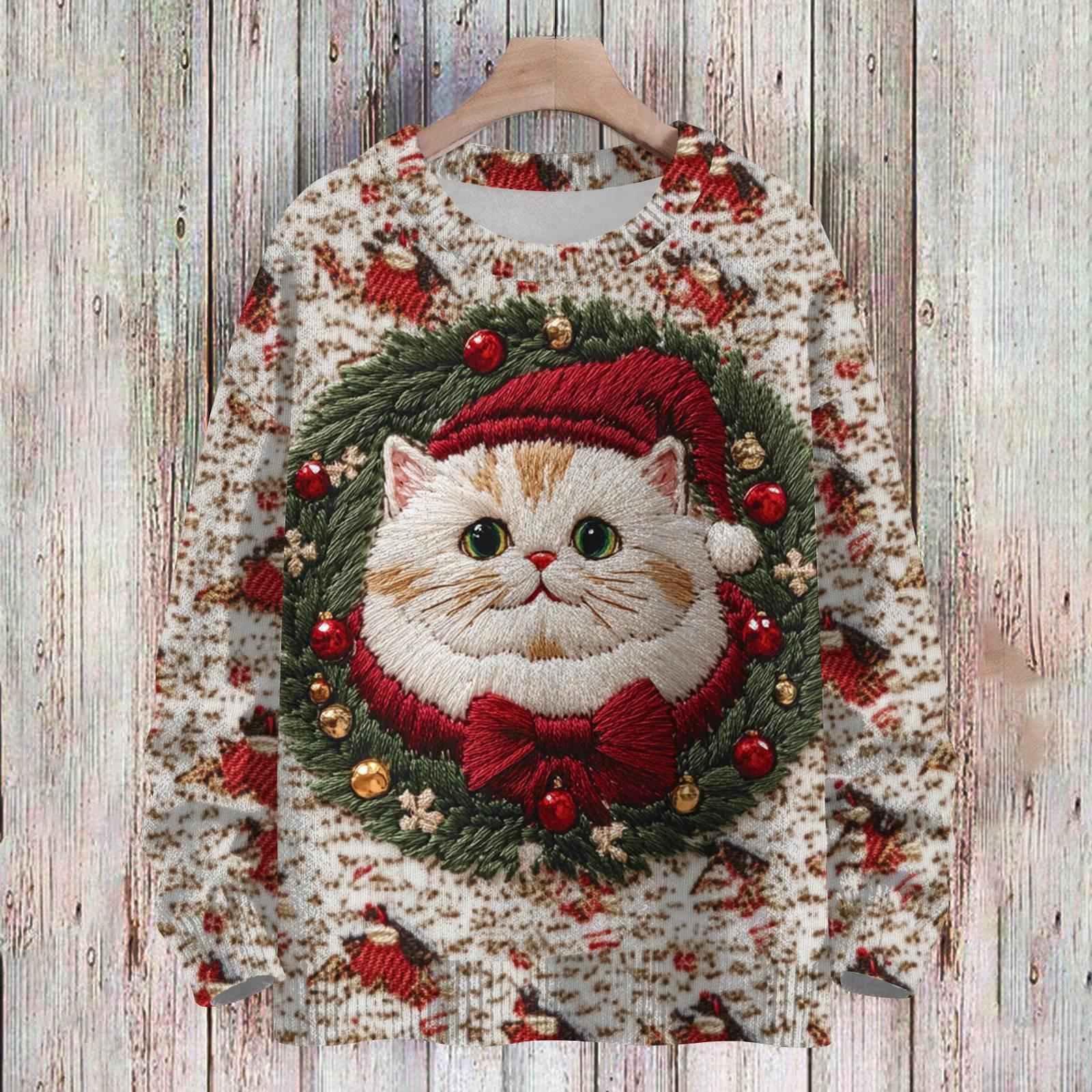 

Різдвяні світшоти для дітей, хлопчиків і дівчаток, в язані светри, милі сорочки, осінні пуловери з круглим вирізом 130 хакі