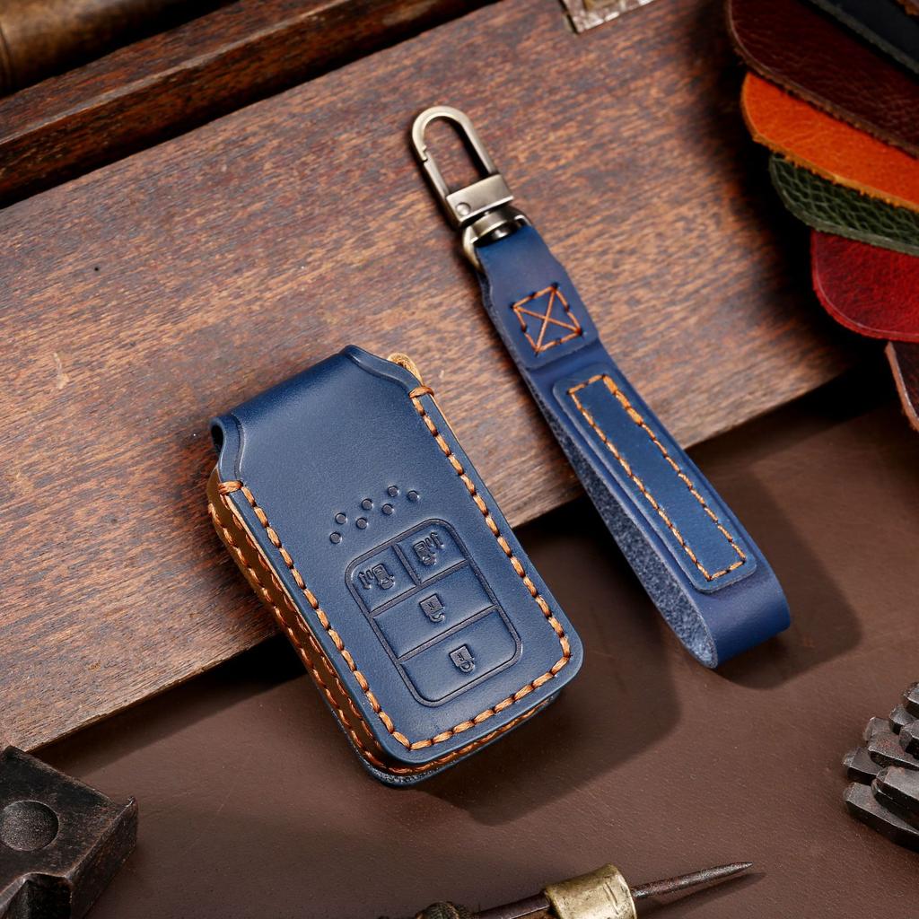Car Key Cover Is Suitable for Honda Key Cover Civic Accord Handmade Leather Key Cover
