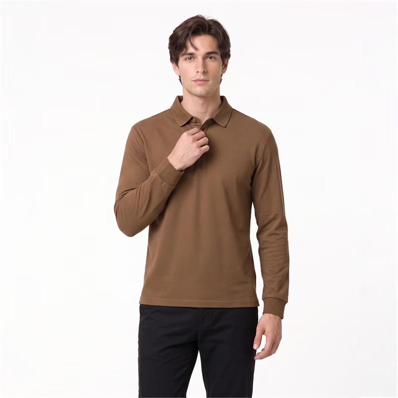 Pierre Cardin Men's Wool Blend Antibacterial Long Sleeve Polo Shirt