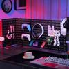 Pegboard Wandpaneel Geen-Boor Opbergrek Wandmontage voor Studiekamer Woonkamer Gamingkamer