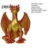 Fantasy-Thema Raumdekoration Drachen Harzstatue, Sitzende Wyvern-Skulptur, 3D Mittelalterliche Figur, Schreibtisch Gotisches Heimdekorations-Ornament für Spiel-Display