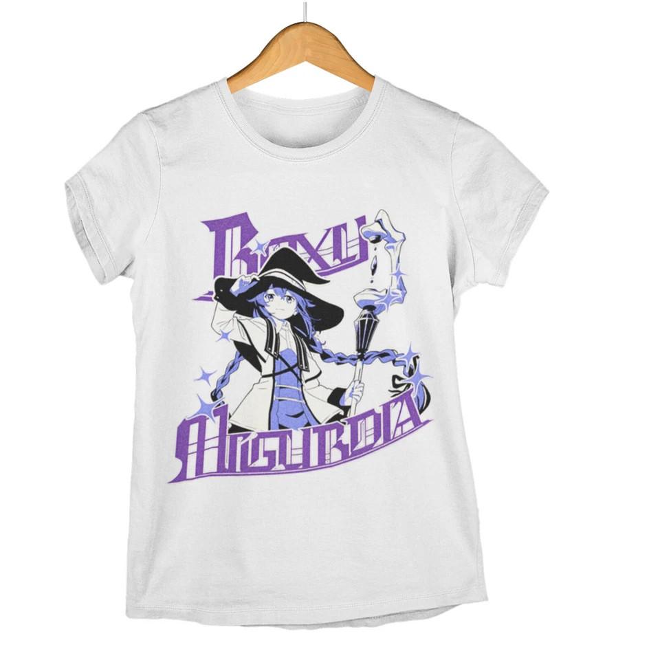 Mushoku Tensei Roxy Migurida Unisex ,Jobles wbr/ s Reincarnation Shirt White Unisex T-Shirt L