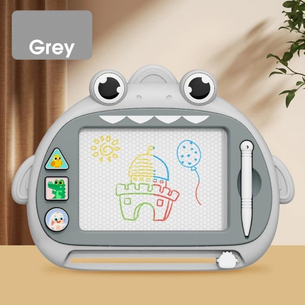 

Дитяча магнітна дошка для малювання Монтессорі, освітня, з мультяшним дизайном, дитяча дошка для малювання, для дітей сірий