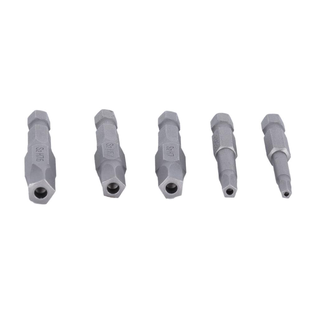 5 Pcs Magnetic Pentagonal Bits Magnetic Wrench Drill Bit Set Durable Head Screwdriver Bit for