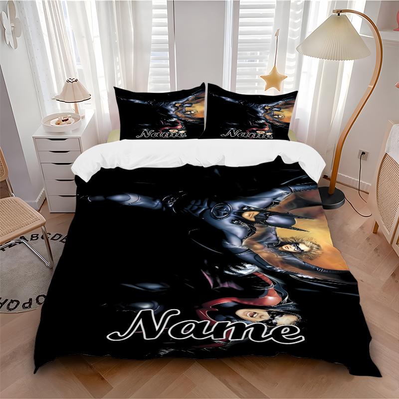 Custom Textile Superhero Compilation Bedding 3 Piece Set HD Print Duvet Cover Pillowcases for Teens Adult Bedroom Decoration