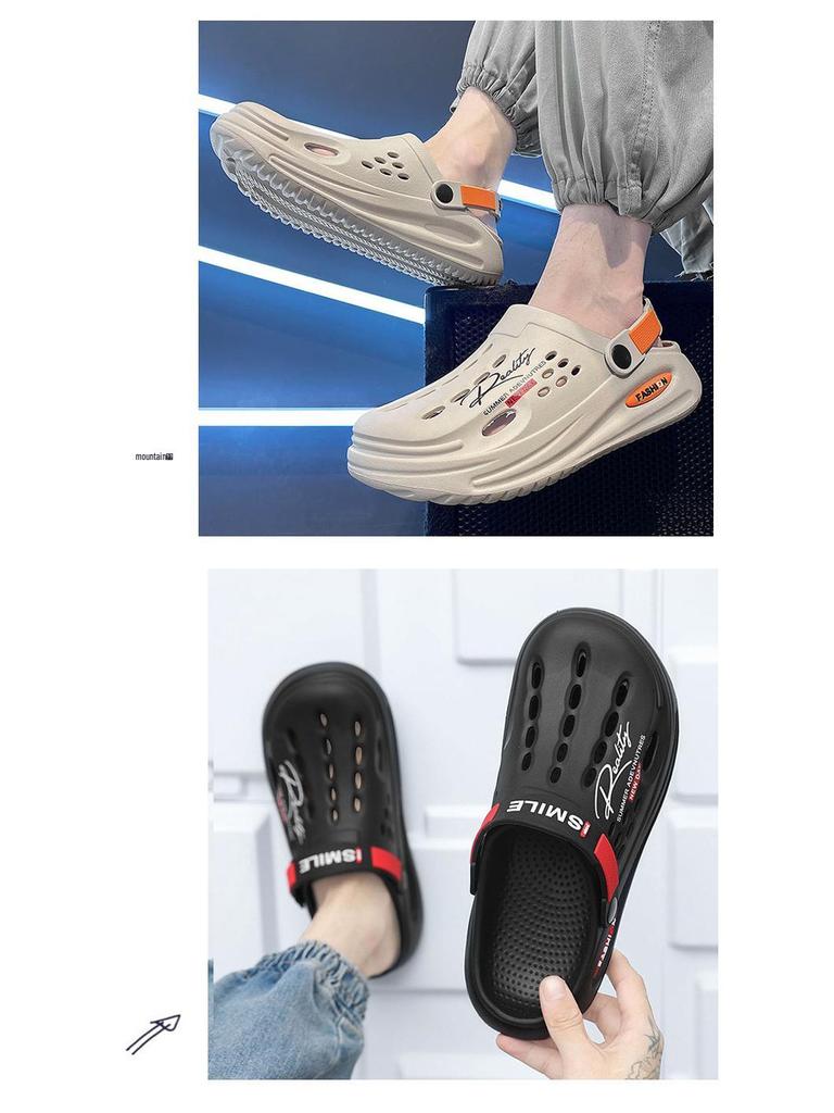 Herren Sommer Indoor/Outdoor EVA Dual-Trage-Slipper: Schrittgefühl Sandalen für Strand und Zuhause